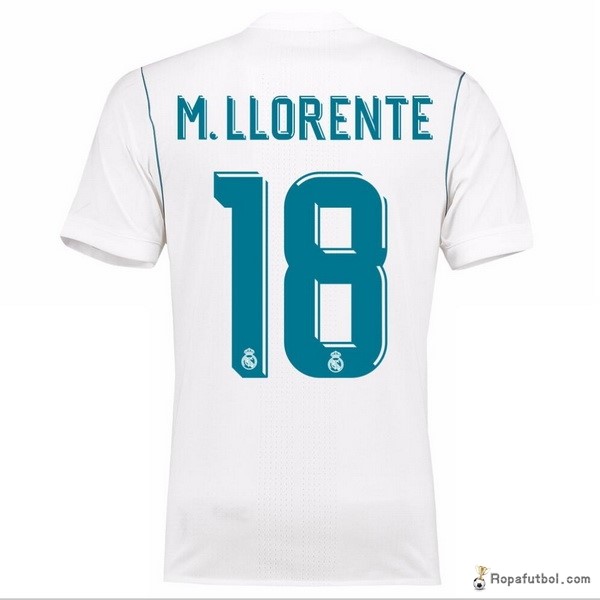 Camiseta Real Madrid Replica Primera Ropa M.Llorente 2017/18